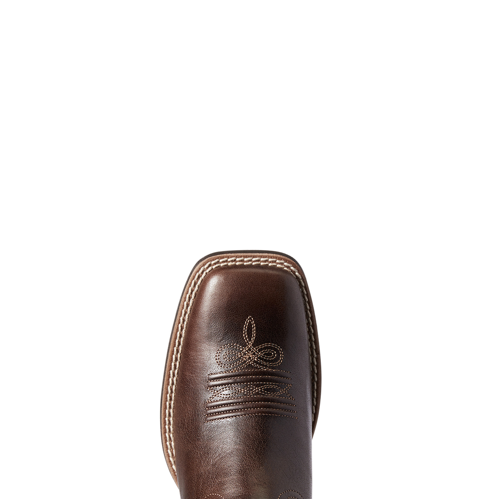 Ariat Round Up Western Boots For Women – Brown Square Toe, Mid-Calf Leather