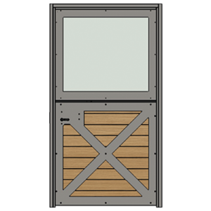 Single Dutch No Interior Window Grill