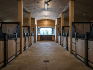 Beautiful horse stalls crafted with help from a horse stall designer