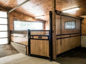 custom horse stalls with quality stall doors for horses