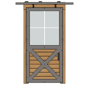 4 Muntins on Single Sliding Door Window