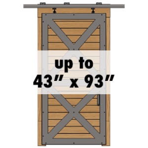 Single Sliding Solid up to 43" x 93"