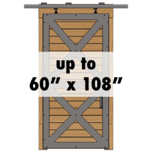 Single Sliding Solid Up to 60" x 108"