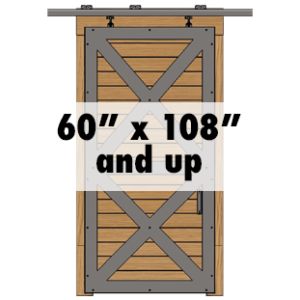 Single Sliding Solid Over 60" x 108"