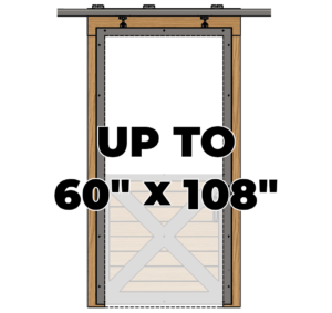 Single Sliding with Window Up to 60″ x 108″