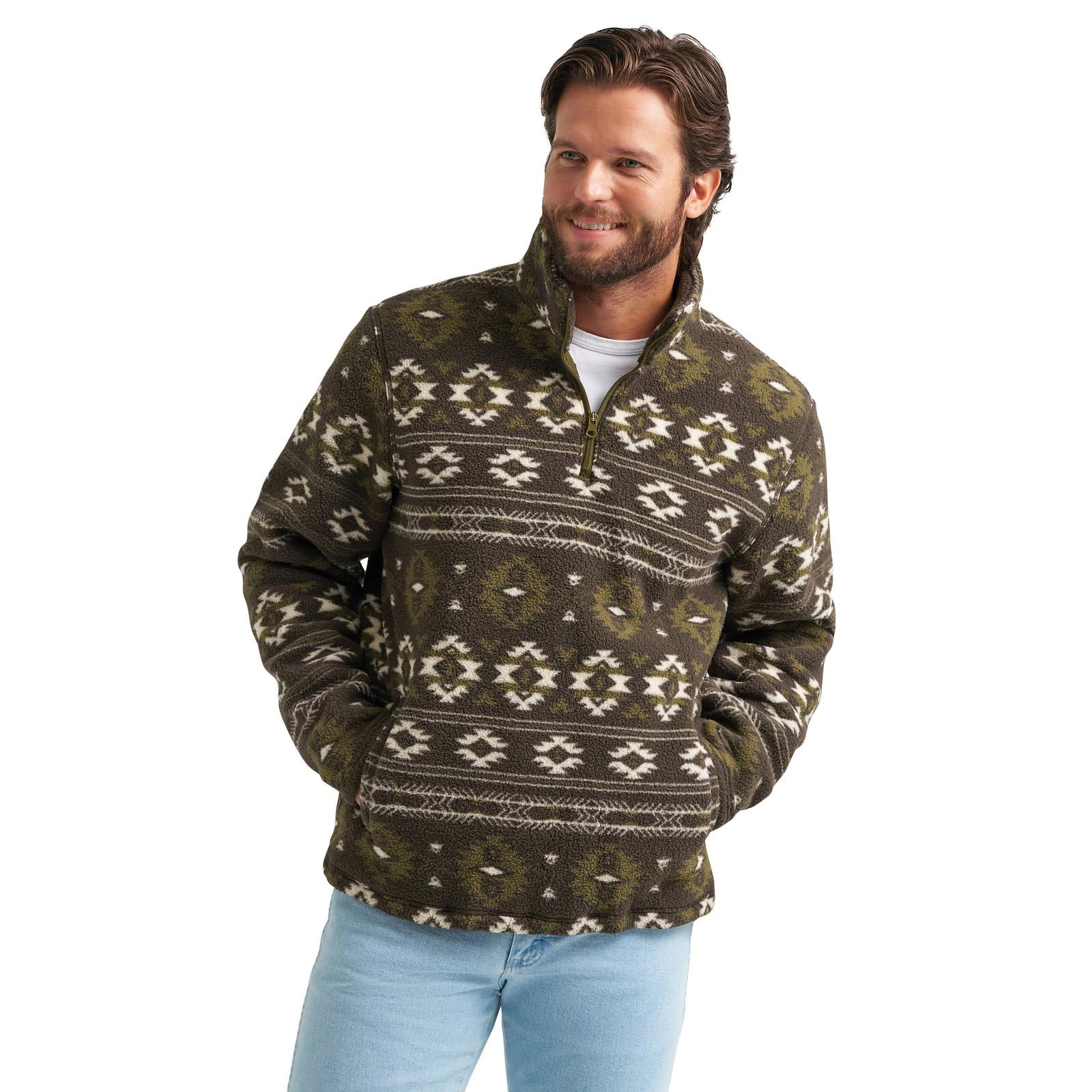 Wrangler Men's 1/4 Zip Sherpa