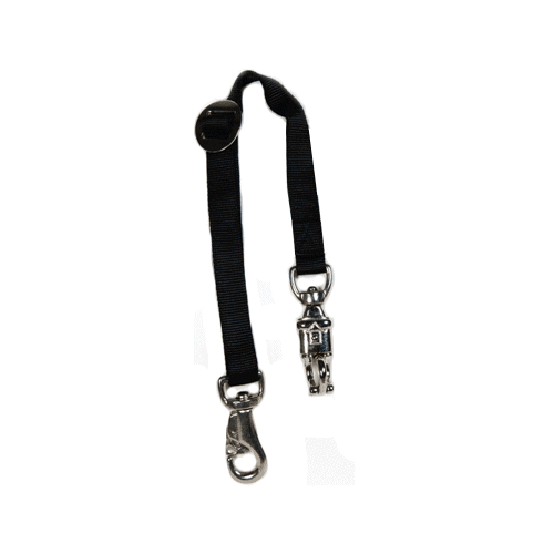 Trailer Tie with Iron Bull Snaps Black