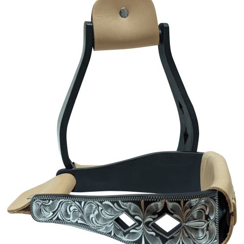 Aluminum Stirrups with Leather Treads